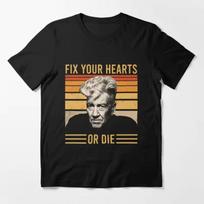 2026 New David Lynch Twin Peaks Lines Graphic Cotton Unisex O-neck Shirt Summer Men Fashion Y2k Short Sleeve T shirt Fan Gift 140 beige