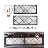 Tesla Model Y 2024 -2020 Salono oro filtras HEPA oro įleidimo filtras Pakeitimas su aktyvuota anglim Model Y priedams 2pcs HEPA Filter