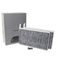 Tesla Model Y 2024 -2020 Salono oro filtras HEPA oro įleidimo filtras Pakeitimas su aktyvuota anglim Model Y priedams 2pcs Inside Carbon