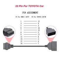Newly Mini-VCI V18.00.008 For-TOYOTA OBD2 Car Diagnostic Cable Mini VCI J2534 FTDI FT232RL TIS Techstream Auto Cables Connectors 22 Pin Interface gray
