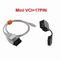 Newly Mini-VCI V18.00.008 For-TOYOTA OBD2 Car Diagnostic Cable Mini VCI J2534 FTDI FT232RL TIS Techstream Auto Cables Connectors VCI 17 PIN