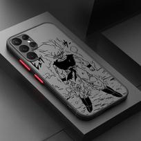 D-Dragon Balls Saiyans Gokus 3 Samsung A73 A72 A54 A53 A52S A34 A32 A33 A24 A23 A22S A02 Lite Frosted Translucent Phone Case Samsung A33 5G