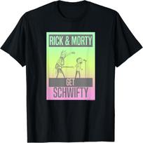 Rick and Morty Get Schwifty Ombre T-Shirt M įvairiaspalvis