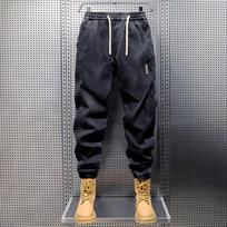 Vyriškos Harem Džinsai Laisvos Hip Hop Kelnės Skalbti Džinsiniai Džinsai Kelnės Vyrui Jogger Kelnės Vyriškos Kelnės Harajuku Krovinių Džinsai Laisvalaikio Kelnės XXXXL gray