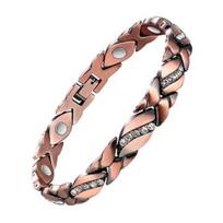 Women Bracelet Micro-Paved Rhinestones Inlaid Leaf Design Electroplated Bangle Wrist Jewelry Accessories ruda