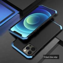 Apple iPhone 13/12 Pro/Max TPU & Metal Frame Protective Case by Three ELEMENT iPhone 12 Pro blue