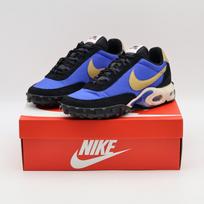 FV6946-400 Nike Air Max Waffle Black and Hyper Blue (Men's) 9 black