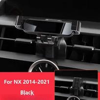 Car Mobile Phone Holder For Lexus NX 350 300  - 2014 300h 200t Mounts Bracket Stand Rotatable Support Accessories 3 Colors Silvery22 gray