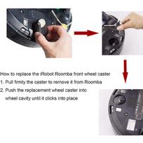 M04K Replacement Roomba Wheel For Irobot Roomba 980 960 770 780 690 650 Vacuum Parts, 2 Pcs Front Wheel Caster Assembly juoda