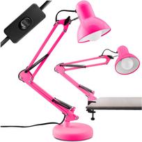 Stalinė lempa Piešimo stalo lempa E27 Tobi Lumiled + Spaustukas Stalas rožinė