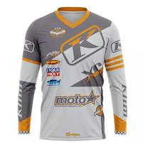 Motocross k-klim Rally mountain Enduro bike clothing bike downhill long sleeve T-shirt cycling MTB Racing MX Jerseys summer XL white