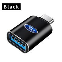 TypeC To USB Adapter OTG Converter Connector For Ford F150 Focus Ranger Fiesta Transit Mustang Mondeo MK2 MK3 Fusion Accessories juoda