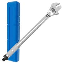 Adjustable torque wrench from 19 to 110 Nm  43 mm  open end torque wrench  precision hand tool for car repair  bicycle maintenance and applications gray
