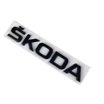 ABS raidės emblema lipdukas Skoda RS Fabia Yeti Superb Octavia Kodiaq Karoq Tour Rapid automobiliui Galinės bagažinės emblema Automobilio aksesuarai juoda