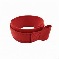 Boxing Wrist Strap Adjustable with Metal Eyelet Reinforced Fastener Hook and Loop raudona