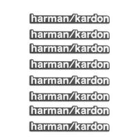 Aluminum harman/kardon Car Audio 3D Stickers Car Accessories For Audi BMW VW Jeep Honda Mitsubishi Peugeot Renault Skoda Lexus