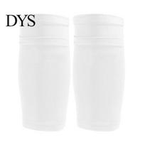 Leg Guard Sleeves 1 Pair Football Shin with Pocket Breathable Soccer Nylon MTB Kickboxing Calf Sleeve for Men M balta