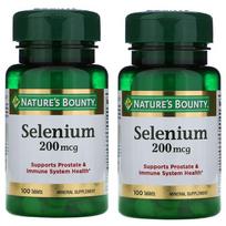 Nature's Bounty Selenium 200mcg 100 Tablets 2 pcs