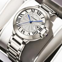 Blue Balloon Men's Watch Automatic Mechanical Waterproof Fashion Business Quartz Wristwatch gray
