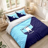 Bedding Set 1 Duvet Cover 2 Pillowcases Lazio FC Print Bedroom Home Decoration 180cmx210cm