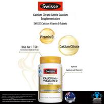 Swisse Calcium + Vitamin D Tablets