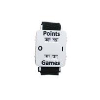 Tennis Scorekeeping Wristband Score Counter with Visible Number Window for Manual Point and Game Tracking in Practice balta