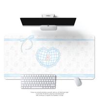 Extra Large Kawaii Desk Mouse Pad Cute Bear Cherry Print Non Slip Waterproof For Home Office Study Gaming as the picture black