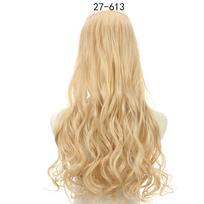 MISS WIG Plaukų priauginimas be segtukų, su nematoma viela, 16 22 32 coliai, sintetiniai banguoti, natūralūs juodi, rudi plaukų priauginimo gabalai 22inches beige