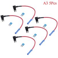 1 vnt./2 vnt./5 vnt. Micro2 saugiklio atšaka Pridėti grandinę Ašmeninis Atr Mini saugiklių laikiklis 15A saugiklis 5Pcs black