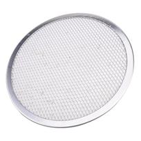Pizza Stone NonStick Pasta Baking Tray Net Lightweight and Portable Design 12 inch white