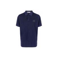 Stone Island Solid Color Brand Logo Short Sleeve Polo Shirt Men polo shirts Dark-Blue 10152SC67-A0020 M blue