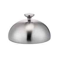 Metalinis kupolinis maisto dangtis Nerūdijančio plieno plokštelės dangtis maisto gaminimui ir apsaugai 20CM