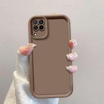Samsung A12 dėklas Galaxy M33 M22 F22 M32 A22 M12 F12 F42 5G telefono dėklas Apsauga Atsparus smūgiams Galinis dangtelis Apsauga Odos pojūtis Galaxy F22 gray
