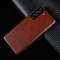 Rankų darbo natūralios odos dėklai Samsung Galaxy S21 FE S20 S20FE 5G S20Plus telefonams, estetiškas vintažinio rašto telefono korpuso dangtelis Genuine Leather&Galaxy S20 Ultra brown