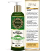 Morpheme Remedies Pure Organic Neem Oil (ColdPressed & Undiluted) 120ml black