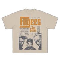 Fugees marškinėliai - The Score - Lauryn Hill - Ready Or Not -- 90-ųjų Auksinė Era Boom Bap Hip Hop - Kultūra - Vntg repo marškinėliai 140 beige