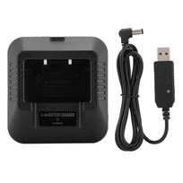 For Baofeng UV‑5R EU US UK AU USB Car Battery Charger For Baofeng UV‑5R Dm‑5R Plus