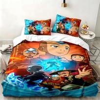Avatar The Last Airbender 3pc set Perfect for bedroom use Comfortable bedding set includes a duvet cover and two pillowcases Ideal birthday or Christm 140cmx210cm