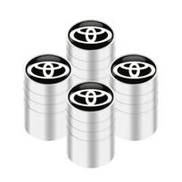 4Pcs/set Alloy Car Tire Valve NDFH4 Stem Air Caps Anti-theft Airtight Cover For Toyota Camry Yaris Hilux Prius Avensis Auris Corolla