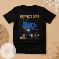 Tobulos dienos Filmo plakatas Marškinėliai Wim Wenders Japoniški Streetwear Marškinėliai Vasariniai Vyriški ir Moteriški Laisvi ir Kvėpuojantys Marškinėliai Viršus L blue