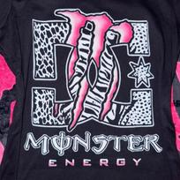 Y2K Monster Energy Grafinis Marškinėlis 2000-ųjų Grunge Marškinys Retro Emo Punk Festivalio Viršus Unisex Marškinėlis M white