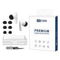 XDcase 3 poros atsarginių silikoninių ausų antgalių rinkinys, S/M/L dydžiai, valymo šepetėlio spalva atsitiktinė For Redmi Buds 6 Pro / 5 Pro / 5 juoda