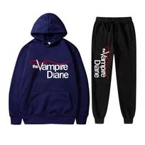 Vampyrų Dienoraščiai Hoodies ir Jogger Rinkinys S blue