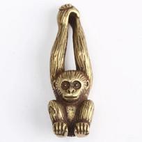 Žalvarinė Beždžionėlės Figūrėlė Gyvūno Statulėlė Ornamentas Namų Biuro Stalo Dekoras Žalvarinė Beždžionėlės Figūrėlė Gyvūno Statulėlė Ornamentas Namų šviesiai pilka spalva