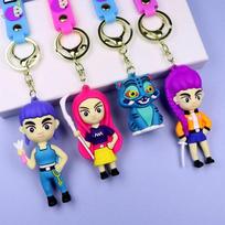 KPop Velniažudžio Išvestinių Valdiklis Rumi Mira Zoe PVC Raktų pakabukas Kuprinės Dekoracija Valdiklio Priedai Žaislai blue