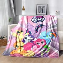 1 vnt. „My Little Pony“ pledas, minkštas ir jaukus užtiesalas namų dekoravimui, sofos uždangalas.B088 150x200cm white