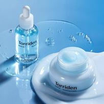 Torriden DIVE-IN Low Molecule Hyaluronic Acid Serum + Soothing Cream Set (50ml + 100ml) white