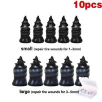 10/20PCS Car Motorcycle Vacuum Tyre Repair Nails Truck Scooter Bike Tire Puncture Repair Tubeless Tools Rubber Metal Accessories black