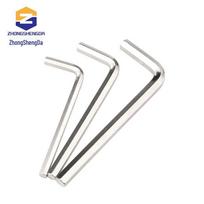 Nickel Plated L-Shaped Hex Key Set - High Hardness M2-M10 Sizes 1.5mm gray