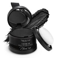 MakeMeeBold Cover Up Hair Powder Mud | Instant Hair Black Touch Up | Hair Powder for Women | Natural Black - Covers Grey Roots & Bald Spots Instantly black